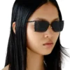 0dl1002 Lunettes de soleil rectangulaires