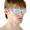 0dl3002 Lunettes de soleil rectangulaires en acétate