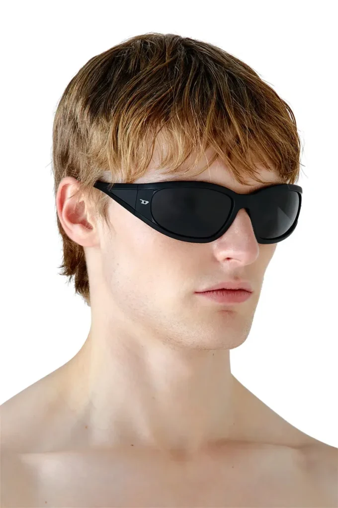 0dl3002 Lunettes de soleil rectangulaires en acétate
