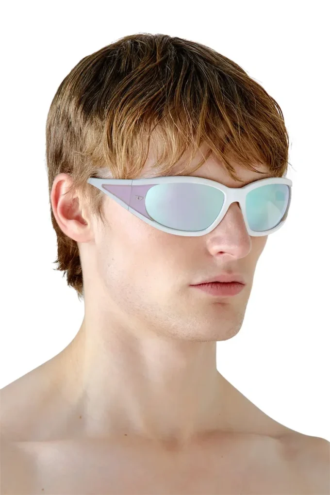0dl3002 Lunettes de soleil rectangulaires en acétate
