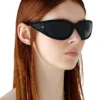 0dl3002 Lunettes de soleil rectangulaires en acétate