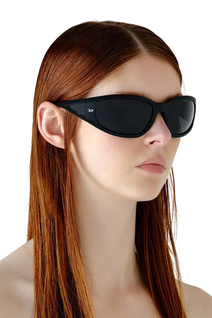 0dl3002 Lunettes de soleil rectangulaires en acétate