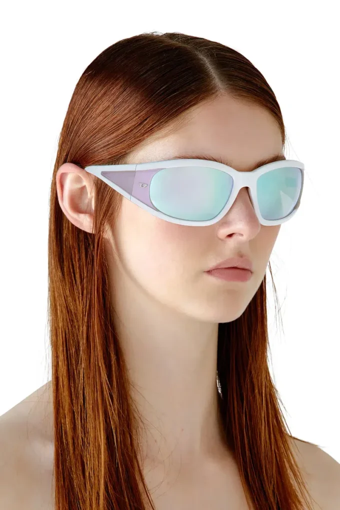 0dl3002 Lunettes de soleil rectangulaires en acétate