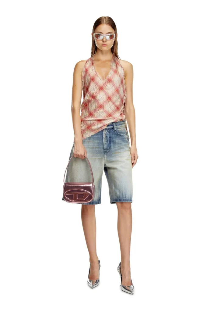 1dr 1DR – Sac à bandoulière emblématique en cuir miroir