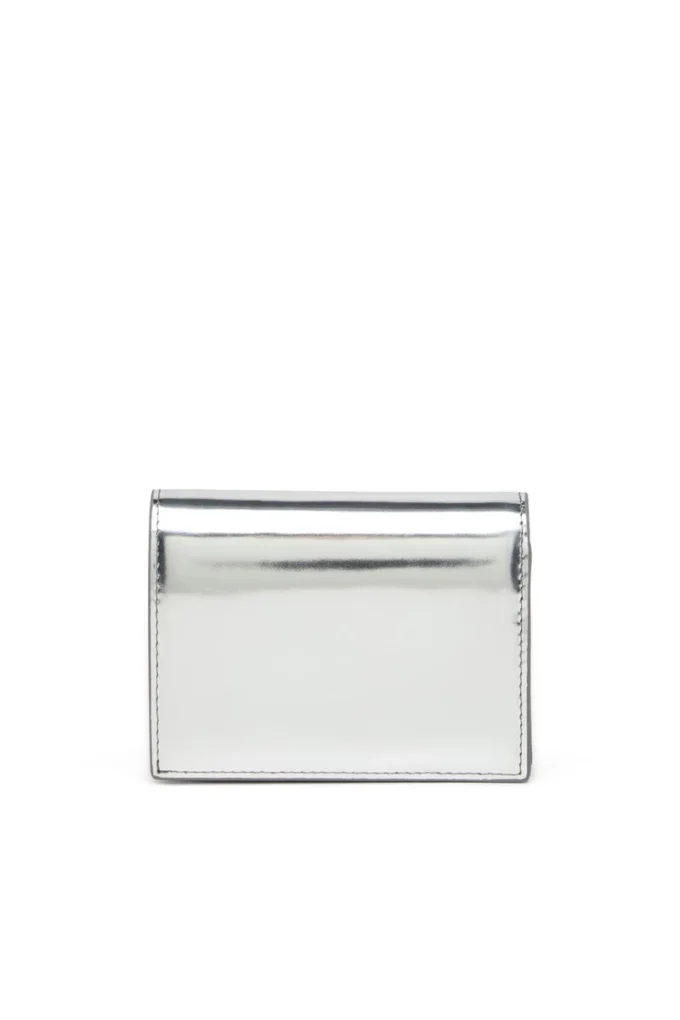 1DR bi fold iii Portefeuille à deux volets en cuir miroir