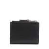 1DR bi-fold zip ii Petit portefeuille en cuir avec plaque logo