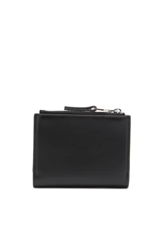 1DR bi-fold zip ii Petit portefeuille en cuir avec plaque logo