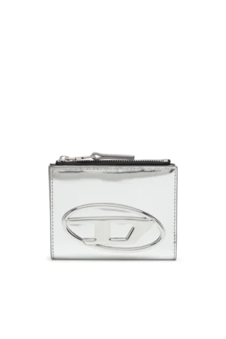 1DR bi-fold zip ii Portefeuille en cuir à deux volets avec logo Oval D
