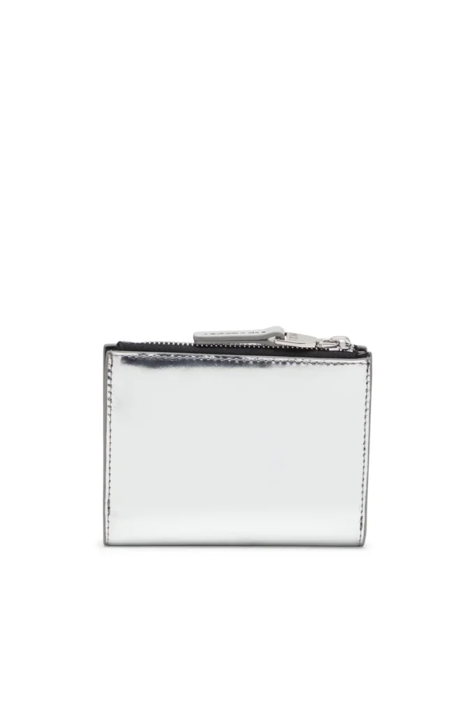 1DR bi-fold zip ii Portefeuille en cuir à deux volets avec logo Oval D