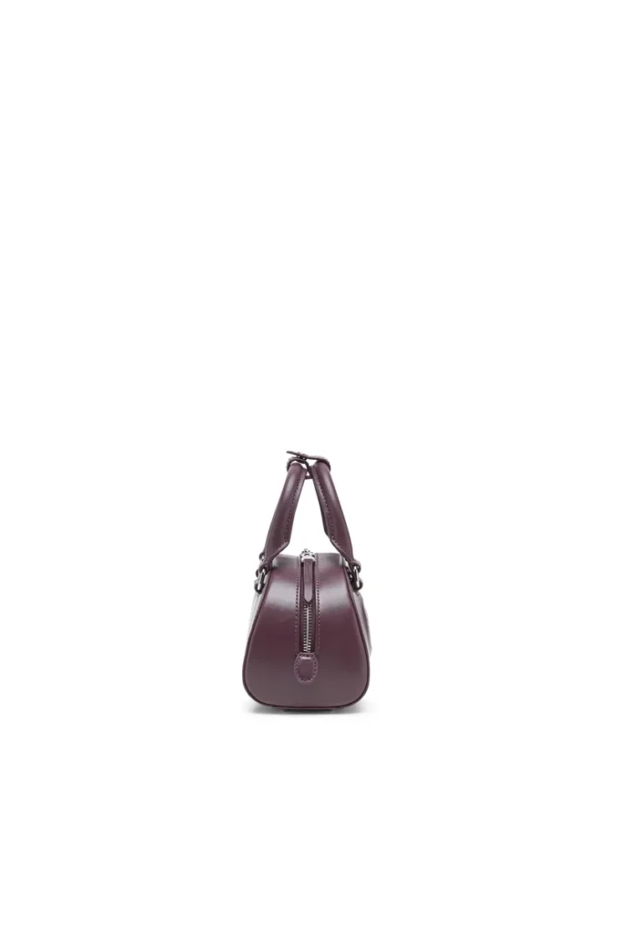 1dr dome crossbody Sac bowling 1DR Dome-Mini en cuir bordeaux