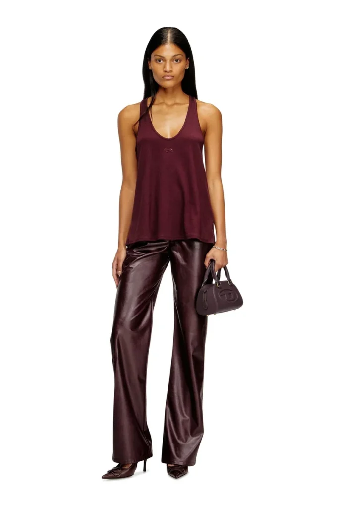 1dr dome crossbody Sac bowling 1DR Dome-Mini en cuir bordeaux