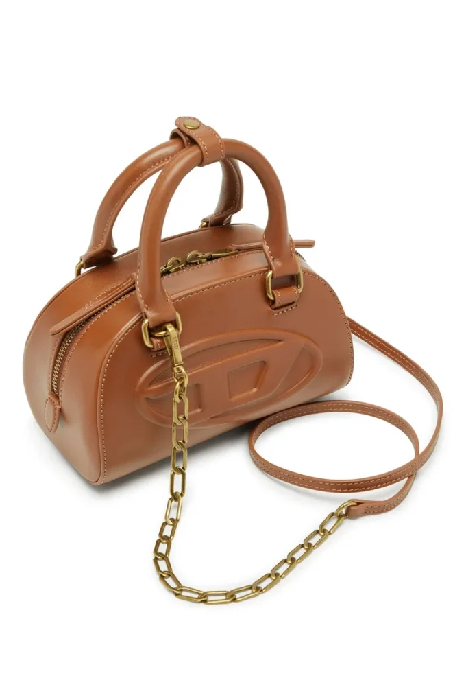1dr dome crossbody Sac bowling 1DR Dome-Mini en cuir pull-up