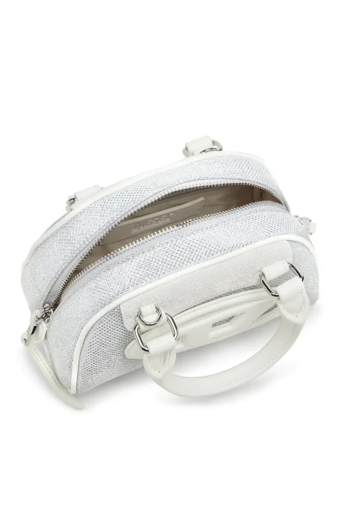1dr dome crossbody Sac bowling 1DR Dome-Mini en tissu lurex