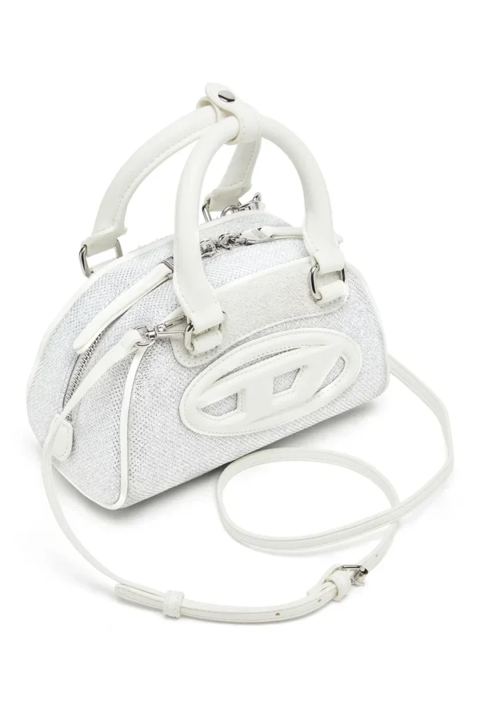 1dr dome crossbody Sac bowling 1DR Dome-Mini en tissu lurex