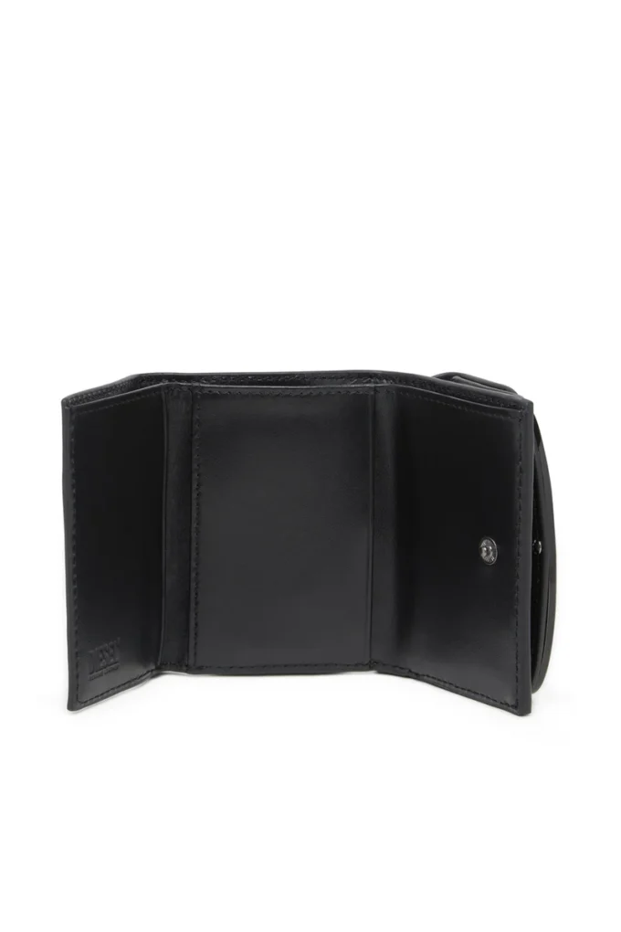 1DR tri fold coin xs ii Portefeuille à trois volets en cuir miroir