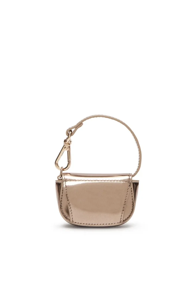1DR xxs Charm pour sac en cuir métallisé