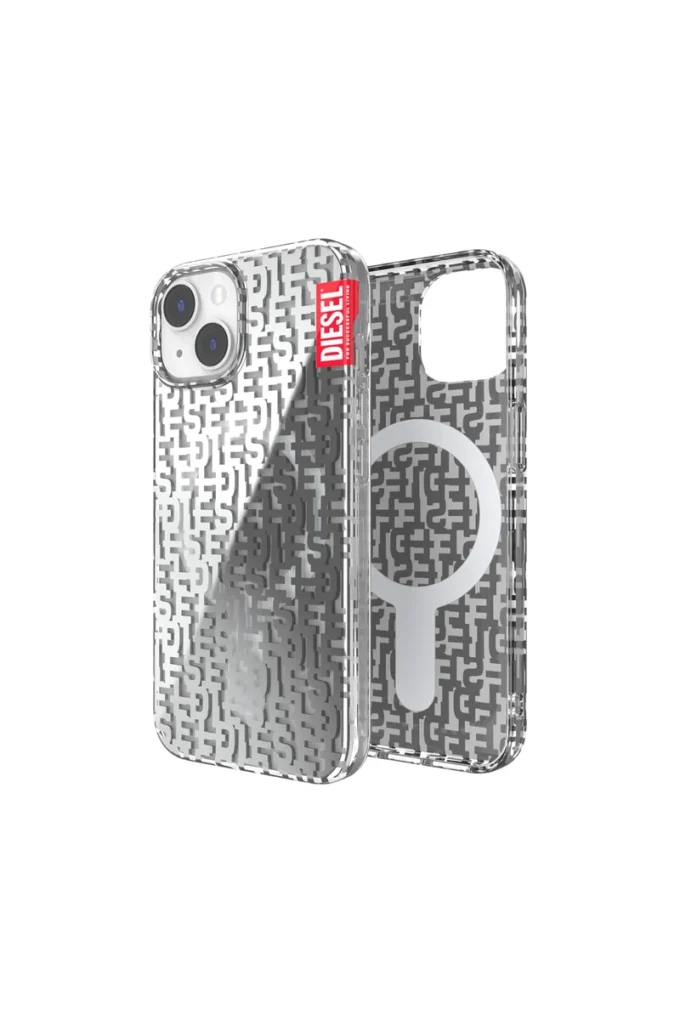 50297 Coque moulée Coque transparente monogramme Magsafe pour iPhone 14