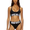 allison-d-pop Soutien-gorge de sport en microfibre avec logo découpé