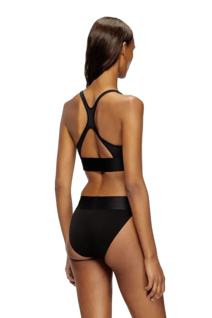 allison-d-pop Soutien-gorge de sport en microfibre avec logo découpé