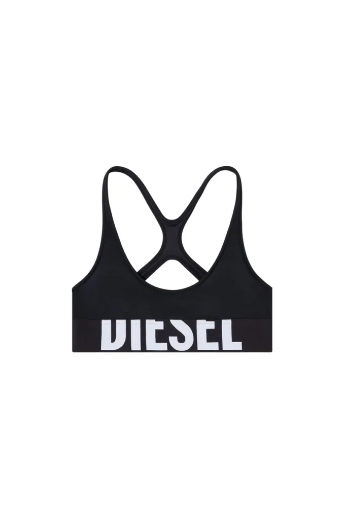 allison-d-pop Soutien-gorge de sport en microfibre avec logo découpé