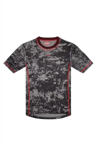 amtee-gael-wt28 T-shirt jacquard camouflage avec imprimé nuageux