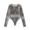 angelica-utlt Body avec imprimé animalier intégral