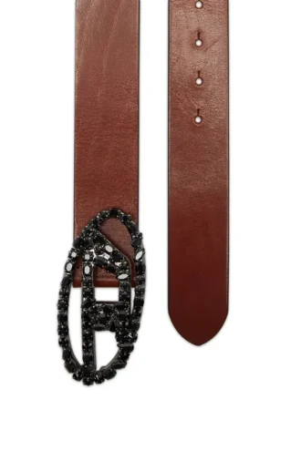 b-1dr 1DR Ceinture en cuir pull-up de 4 cm avec boucle bijou