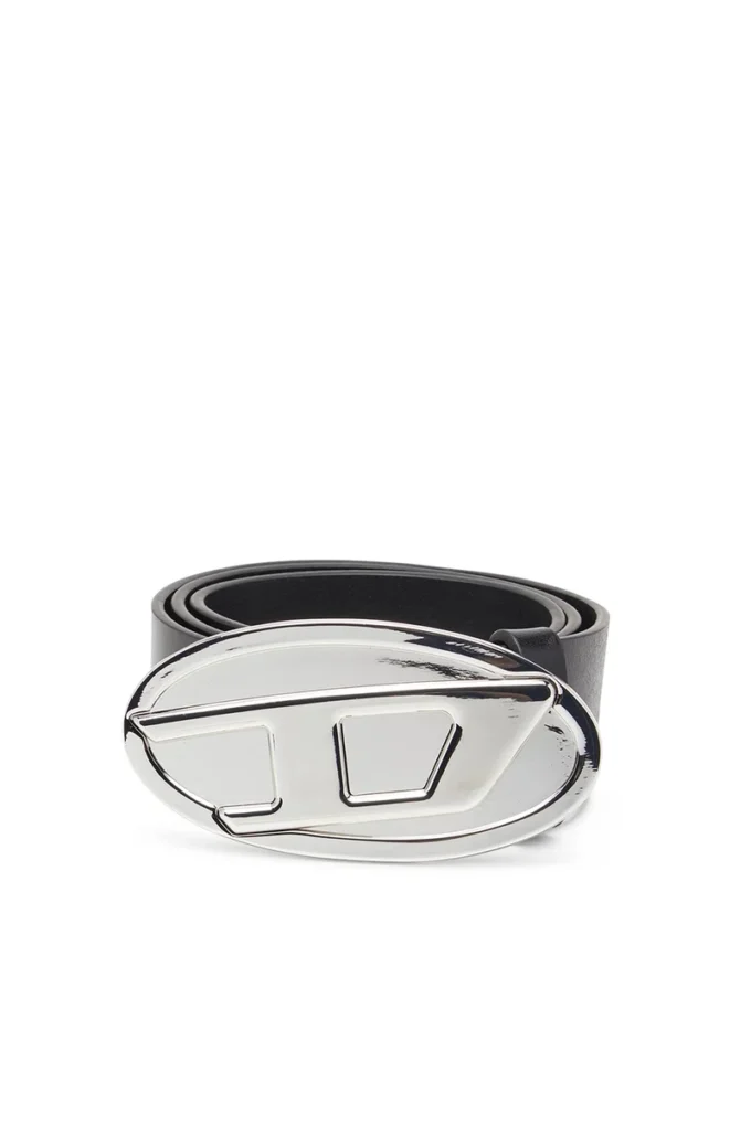 b-1dr 2.0 Ceinture en cuir 4 cm avec plaque ovale D