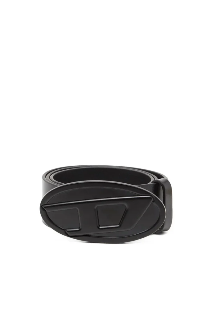 b-1dr 2.0 Ceinture en cuir 4 cm avec plaque ovale D