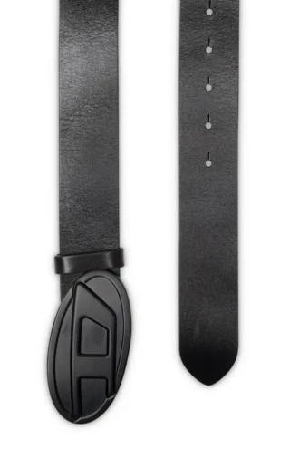 b-1dr 2.0 Ceinture en cuir 4 cm avec plaque ovale D