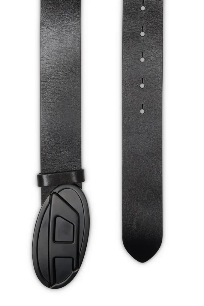 b-1dr 2.0 Ceinture en cuir 4 cm avec plaque ovale D