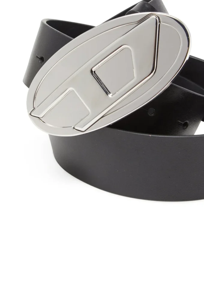 b-1dr 2.0 Ceinture en cuir 4 cm avec plaque ovale D