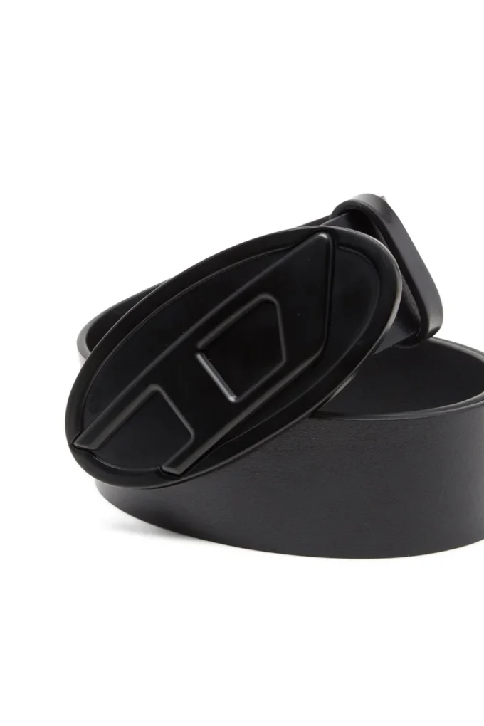 b-1dr 2.0 Ceinture en cuir 4 cm avec plaque ovale D