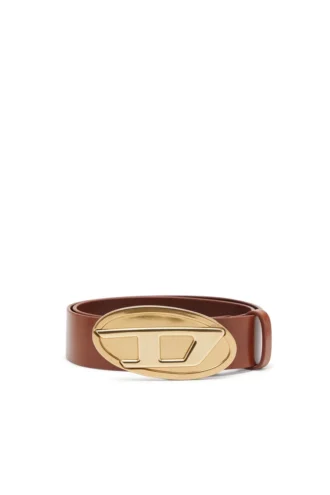b-1dr 2.0 Ceinture en cuir de 4 cm avec plaque ovale en D