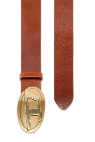 b-1dr 2.0 Ceinture en cuir de 4 cm avec plaque ovale en D
