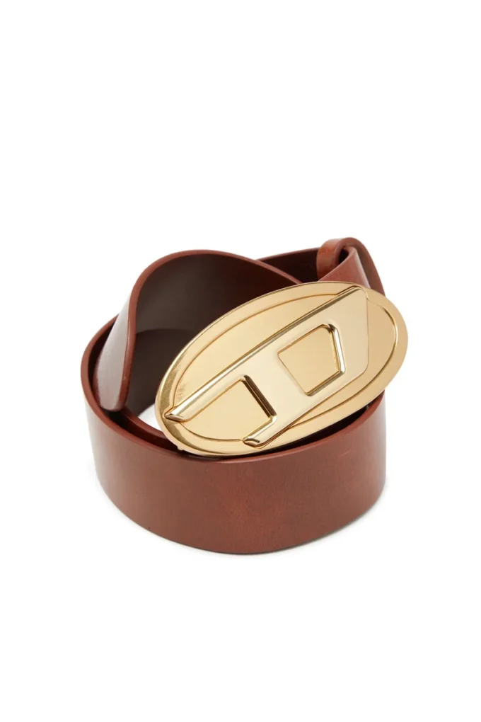b-1dr 2.0 Ceinture en cuir de 4 cm avec plaque ovale en D