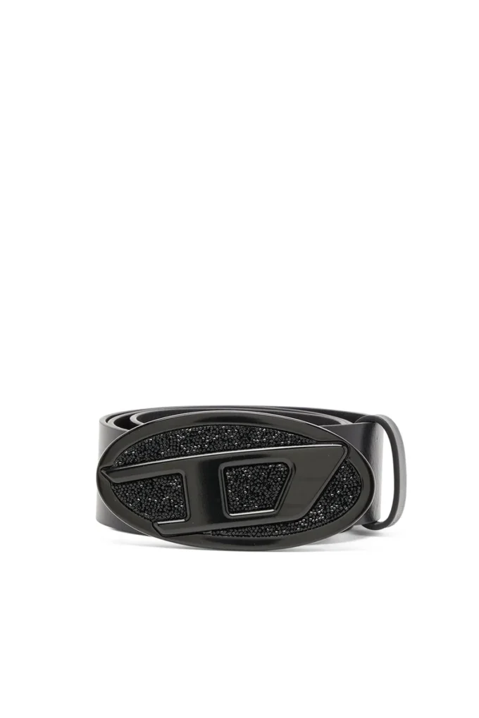 b-1dr 2.0 full rocks Ceinture en cuir 4 cm avec boucle ovale D en strass