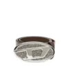 b-1dr 2.0 full rocks Ceinture en cuir 4 cm avec boucle ovale D en strass