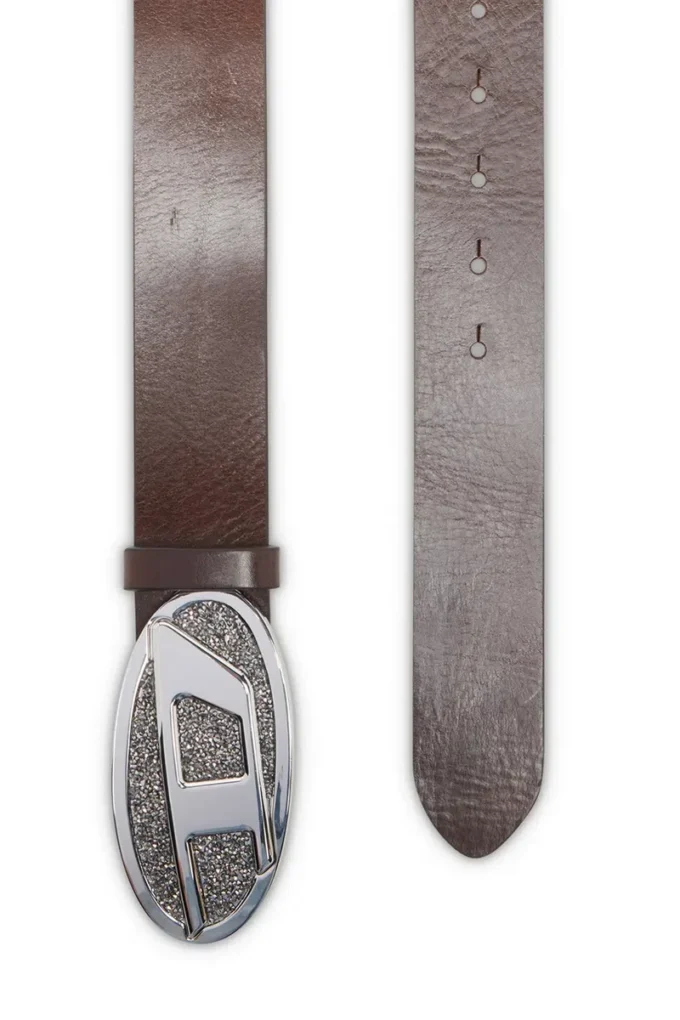 b-1dr 2.0 full rocks Ceinture en cuir 4 cm avec boucle ovale D en strass