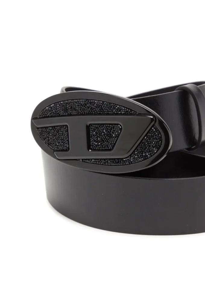 b-1dr 2.0 full rocks Ceinture en cuir 4 cm avec boucle ovale D en strass