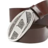 b-1dr 2.0 full rocks Ceinture en cuir 4 cm avec boucle ovale D en strass