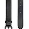 b-1dr boucle ovale en D 3,9 cm ceinture en cuir ornée d&rsquo;une plaque logo