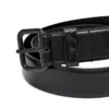 b-1dr boucle ovale en D 3,9 cm ceinture en cuir ornée d&rsquo;une plaque logo