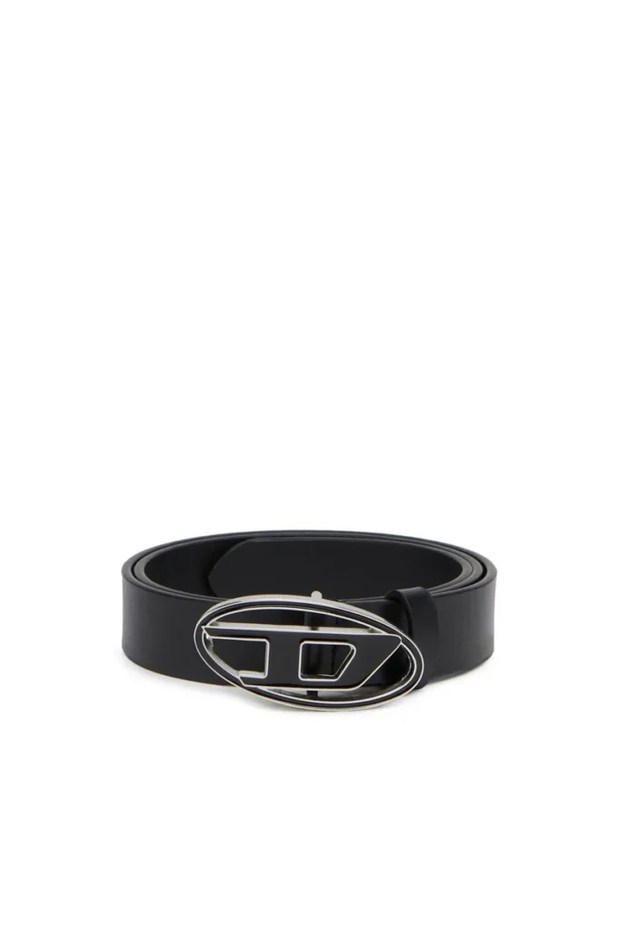 b-1dr Ceinture en cuir 25 2,4 cm avec boucle émaillée