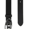 b-1dr Ceinture en cuir 25 2,4 cm avec boucle émaillée