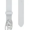 b-1dr Ceinture en cuir 25 2,4 cm avec boucle émaillée