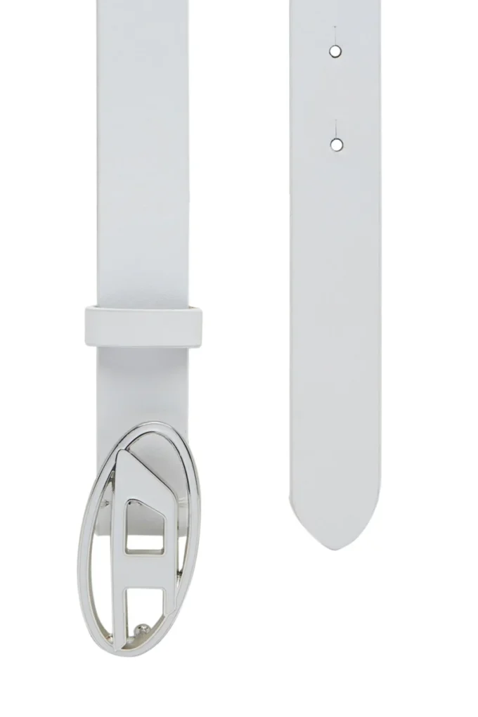 b-1dr Ceinture en cuir 25 2,4 cm avec boucle émaillée