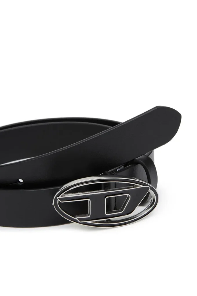 b-1dr Ceinture en cuir 25 2,4 cm avec boucle émaillée