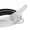 b-1dr Ceinture en cuir 25 2,4 cm avec boucle émaillée
