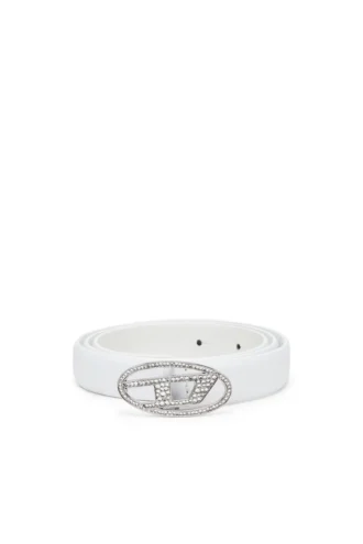 b-1dr strass 20 Ceinture fine en cuir 1,9 cm avec boucle en cristal